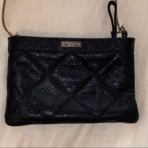 black Kate Spade mini crossbody purse